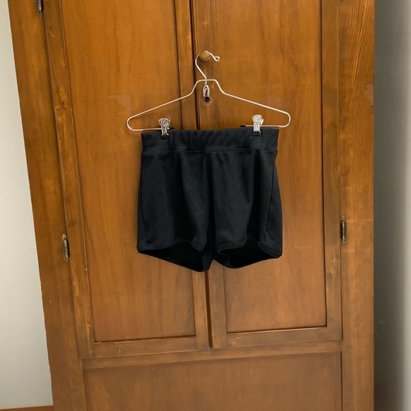 COPY - ZARA high waist shorts black nylon large secondhand summer - Picture 1 of 3
